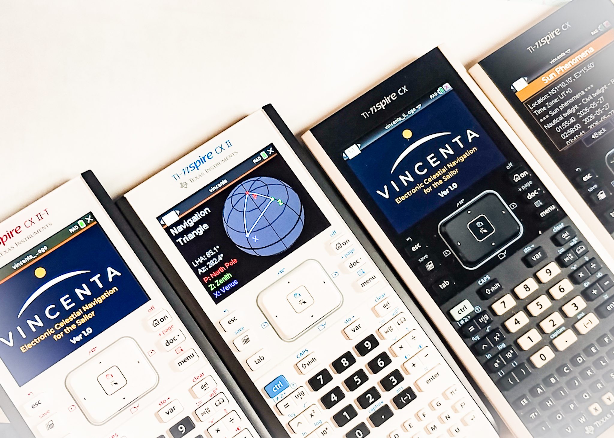 Refurbished TI-Nspire CX calculator ready for Vincenta